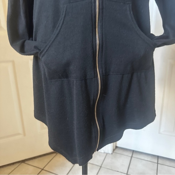 Asymmetrical Black Hoodie - Picture 8 of 11